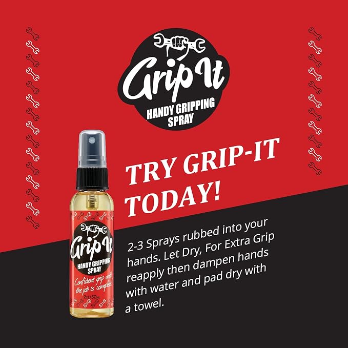Grip-iT Hand Grip Spray 4 oz - Better Pole Grip for Pole Dancing - Firm Grip for Aerial Silks & Yoga Swing - Supercharge Your Tennis Overgrips - Pickleball Paddles Grip Replacement - Rosin Based