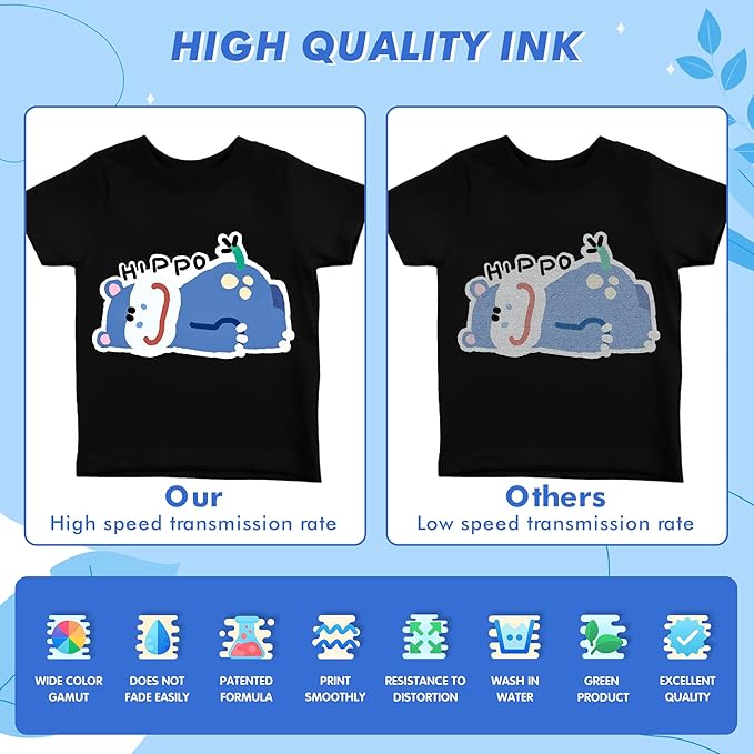 Premium DTF White Ink-DTF Transfer Ink for PET Film Refill Ink for ET-8550, XP-15000, XP600, I3200, L1800, Premium DTF White Ink Direct to Film Heat Transfer Printing(1000ml 33.8oz)