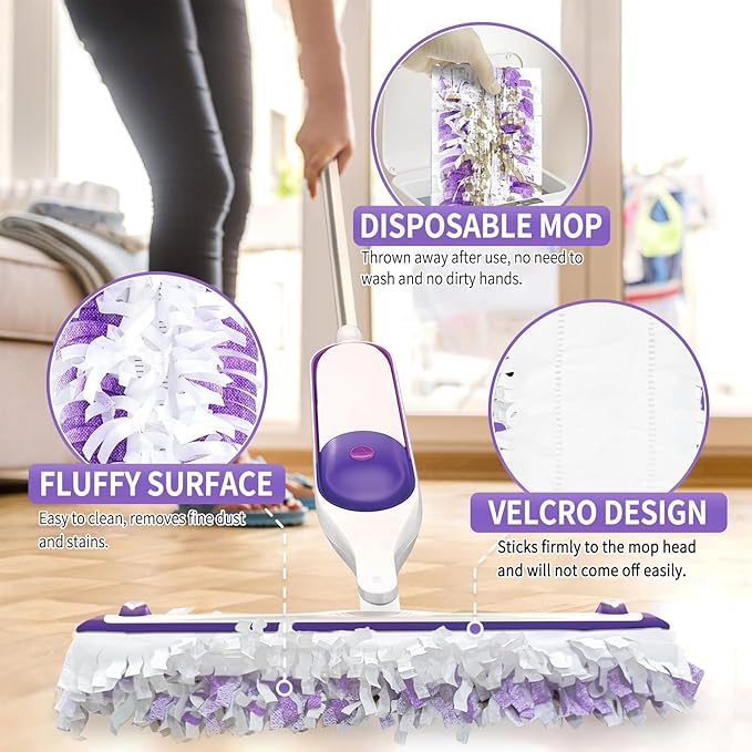36PCS Disposable Mopping Pads Refills for Swiffer PowerMop,Replacement with Swiffer Power Mop Refills for Swiffer Power Mop Pads Multi-Surface for Floor Cleaning