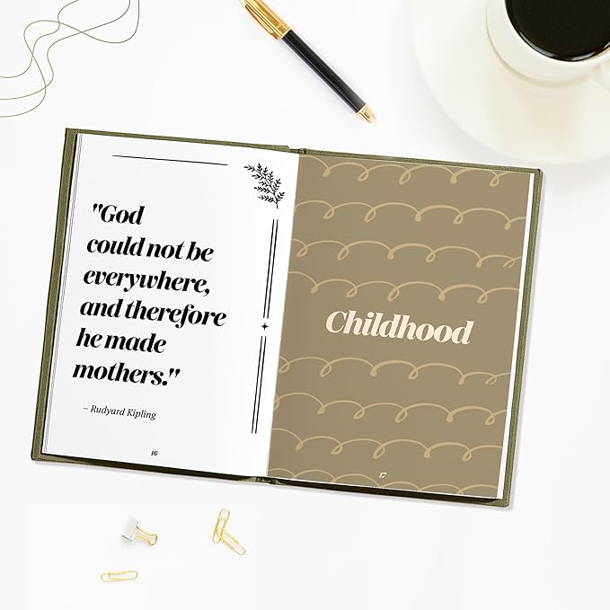Gifts for Mom from Daughter, Son - Personalized Mothers Day Gifts for mom, Wife, Women - Moms Birthday Gift Ideas, Birthday gifts for moms - Moms Guided Journal Life Story, Mom Story Book to Fill Out
