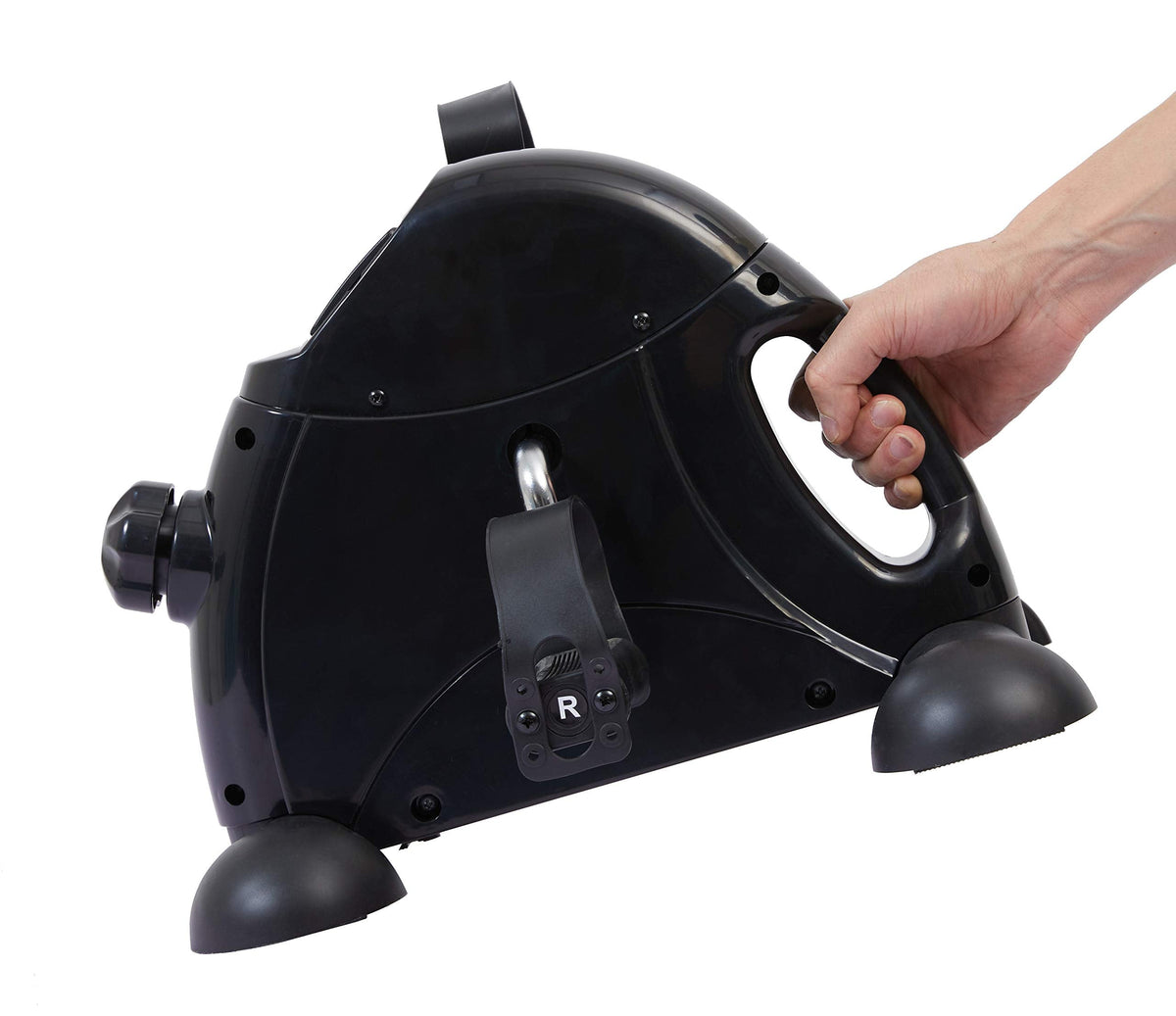 Pedal Exerciser Under Desk Bike Mini Exercise Bike for Leg and Arm Cycling Exercise Portable Peddler with LCD Display