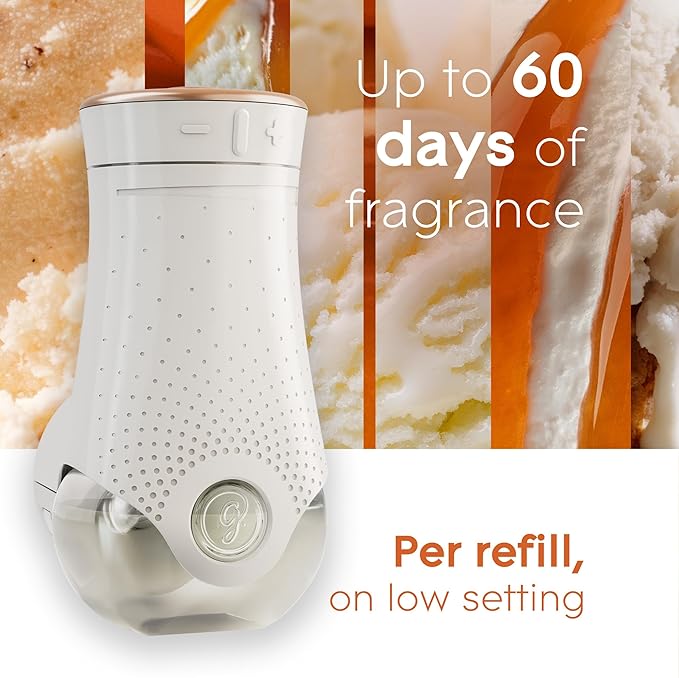Glade PlugIns Refills Air Freshener, Scented and Essential Oils for Home and Bathroom, Vanilla Caramel Twist, 3.35 Fl Oz, 5 Count