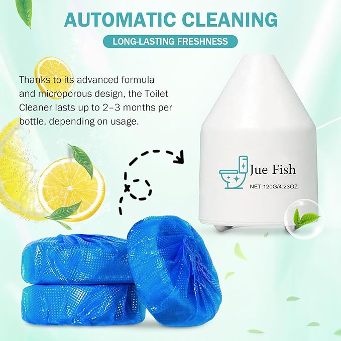 Toilet Cleaner,2025 New Toilets Bowl Cleaning, Long-Lasting Fresh Scent, Automatic Refreshes Toilets, Long-Lasting Bowl Cleaner Fresh Scent