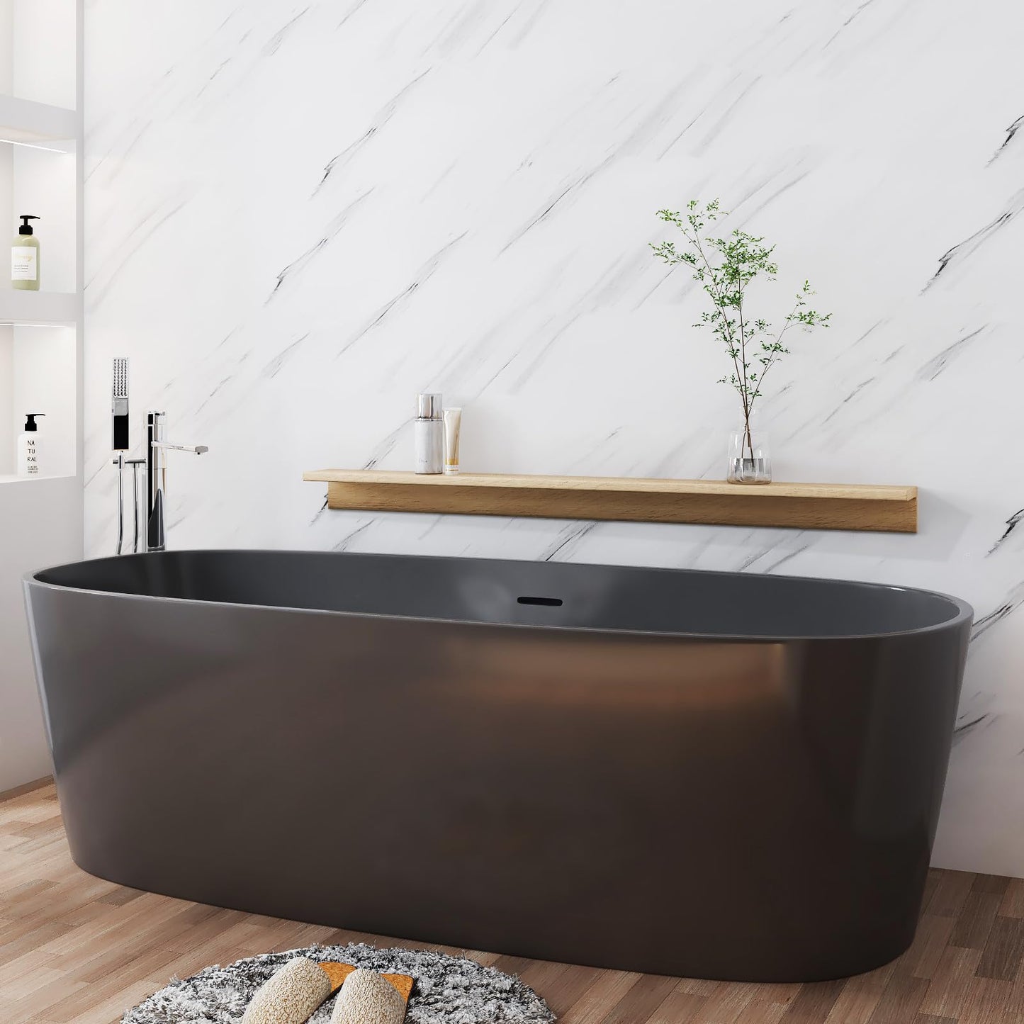 Livelynine 36 x 197 Inch Extra Large Carrera White Marble Contact Paper for Countertops White Marble Countertop Peel and Stick Waterproof Wallpaper for Bathroom Counter Bedroom Desk Table Top Cover