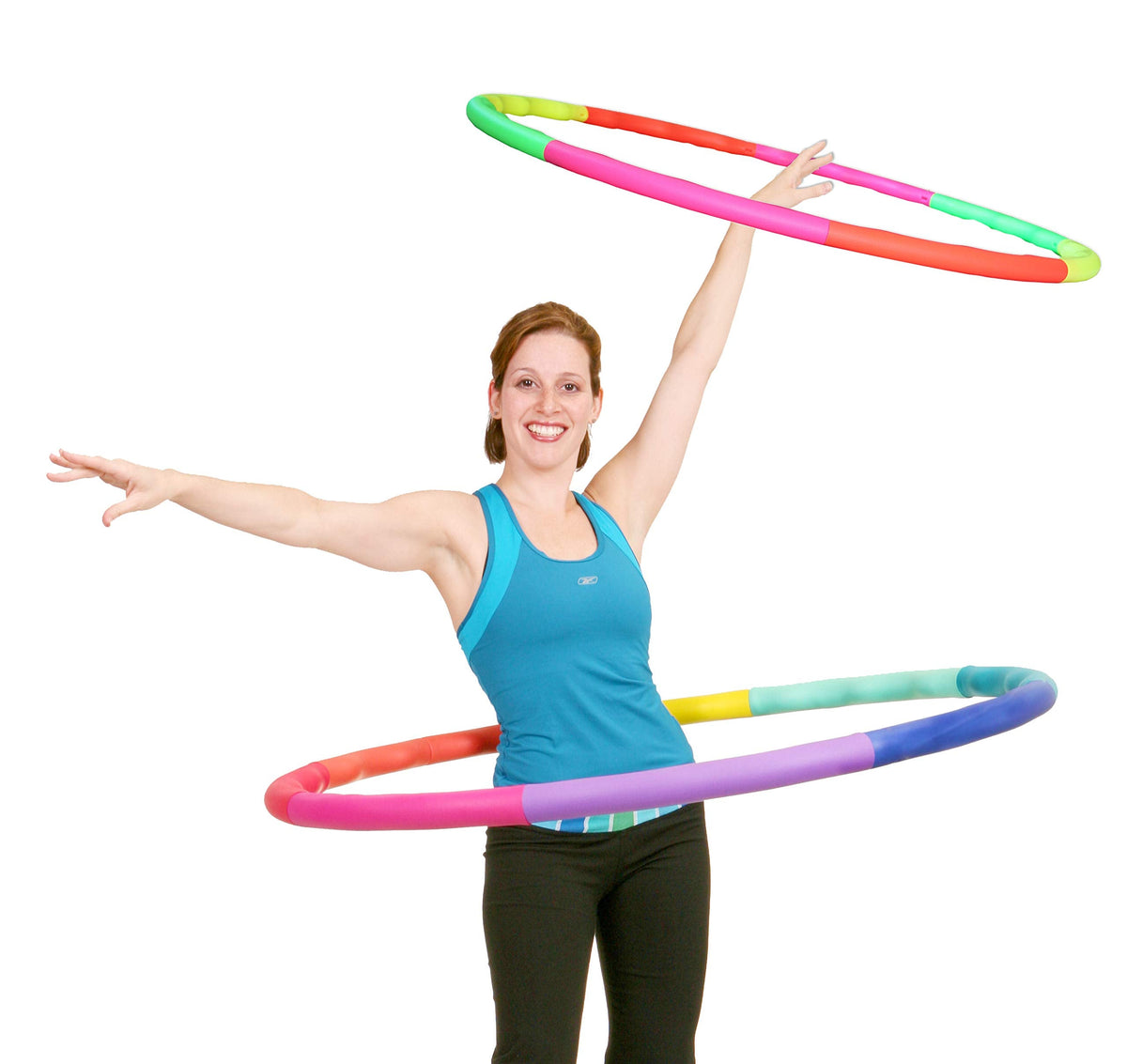 Exercise Hula Hoop: Wavy Hoop 1B - 1.0 lb Small, for Children use. Four neon Colors.