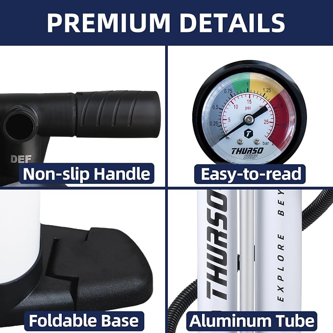 THURSO SURF Paddle Board Pump SUP Replacement Hand Pump for Inflatables Inflation Deflation Lightweight Portable Max 29 psi
