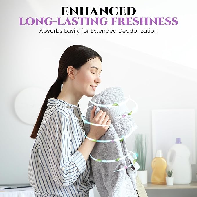 605Products Lavender Fabric and Linen Spray - Carpet Deodorizer - Natural Pillow Spray made with Essential Oils - Mist Fabric Refresher Spray - Long Lasting Bed Freshener Spray (Lavender, 10oz)