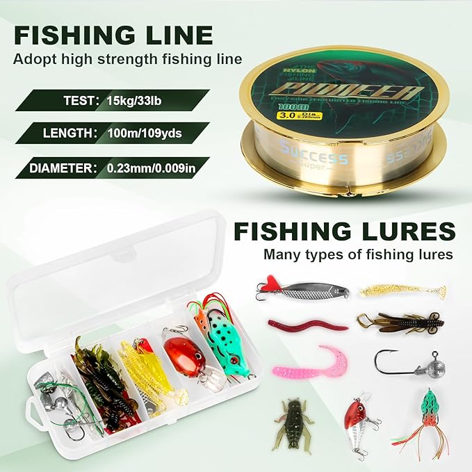 Telescopic Fishing Rod Combo - 2PCS 6.9 7.89FT Collapsible Carbon Fiber Pole Set, Spinning Reel Lures Lines Kits with Carrier Bag for Travel Saltwater Freshwater Fishing Gifts for Adults Beginer