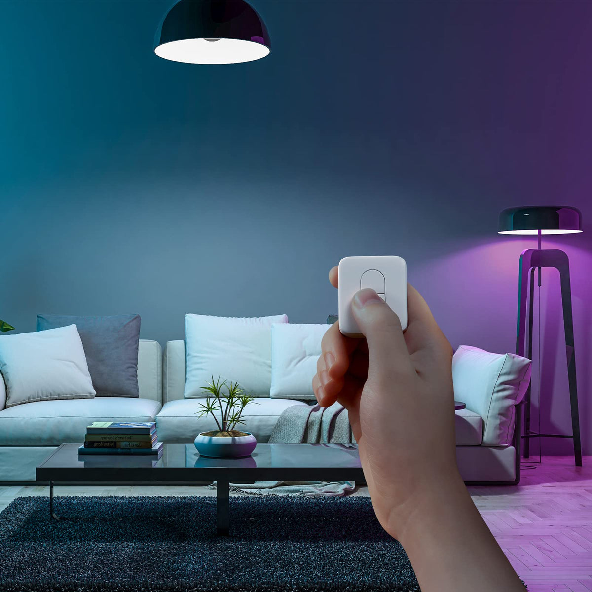 SwitchBot Remote One Touch Button - Compatible with SwitchBot Bot, Curtain Robot, Color Bulb, Plug Mini and Blind Tilt, Smart Home Easy to Control, Bluetooth Long Range 5.0