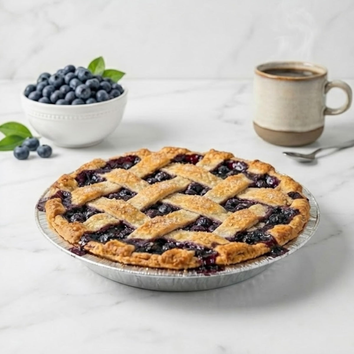 The Baker Celebrations Aluminum Foil Baking Pie Pans – 8 inch (7 inch Inner Diameter) Disposable Plates - Made in USA (Pack of 25)