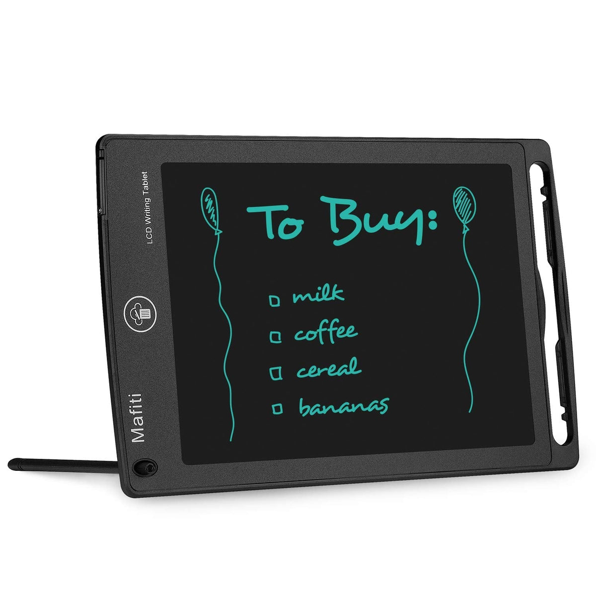 Mafiti LCD Writing Tablet 8.5 Inch Electronic Writing Drawing Pad Portable Doodle Board Gifts for Kids Office Memo Home Whiteboard Black