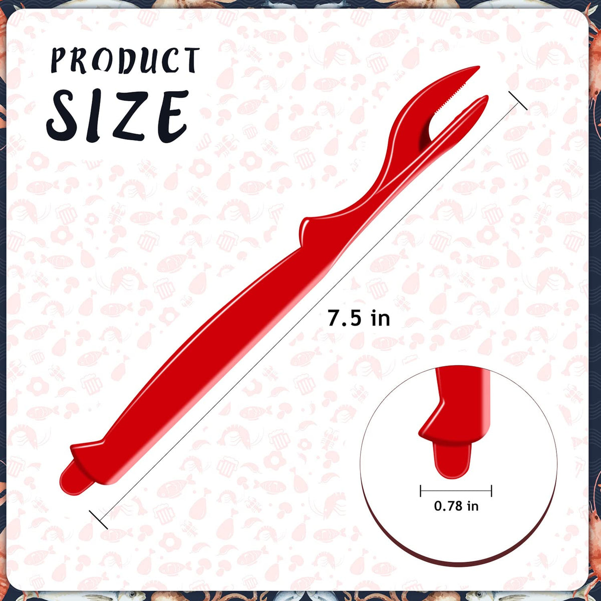 36Pcs Crab Legs Crackers, Crab Tools Set Crackers Picks Tools for Lobster, Crawfish, Prawns, Shrimp, Easy Opener Shellfish Picks Knife, Seafood Tool