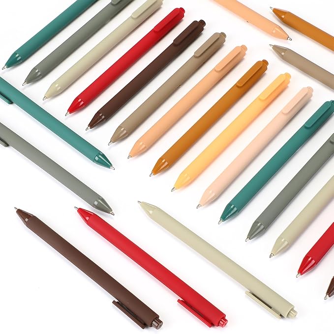 50 Pcs Ballpoint Pens Bulk Retractable Writing 1. 0 mm Black Ink Cute Pens Smooth Writing Color Fancy Gift for Teacher Student Employee Office School Home Baby Shower Supplies (Multiple Color)