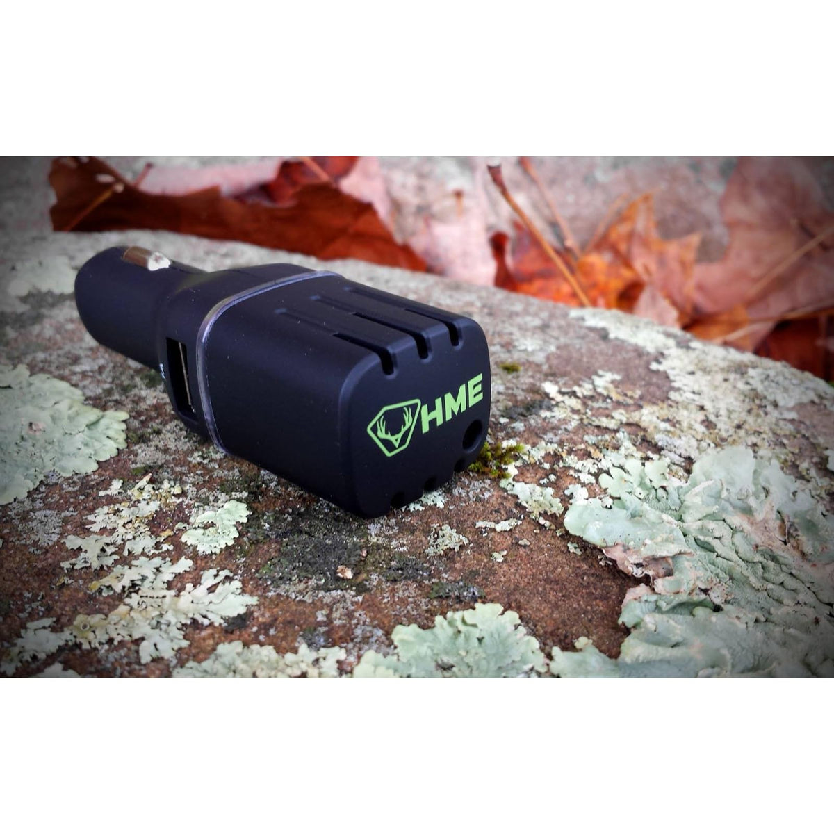 HME Scent Slammer Car Air Purifier with Dual USB Ports | Effective Compact Portable DC Vehicle Dual Ozone Air Cleaner from Smell, Dust & Smoke