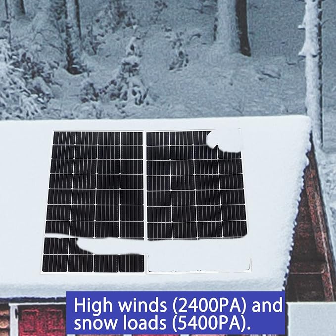 1200 Watt 24Volt Solar Panel Kit 8X150W Monocrystalline Module 50A Charge Controller for RV, Boats, Trailer, Camper,Off-Grid System((1200W Solar kit)