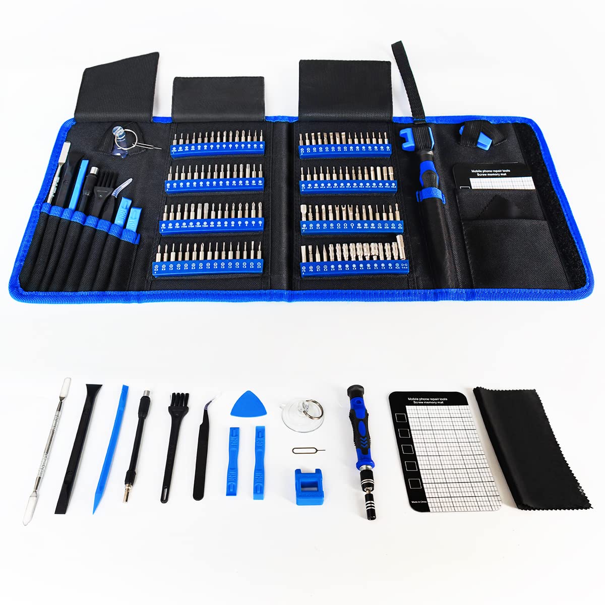 EFAITHFIX Screwdriver Sets 142-Piece Electronics Precision Screwdriver with 120 Bits Magnetic Repair Tool Kit for iPhone, MacBook, Computer, Laptop, PC, Tablet, PS4, Xbox, Nintendo, Game Console, etc