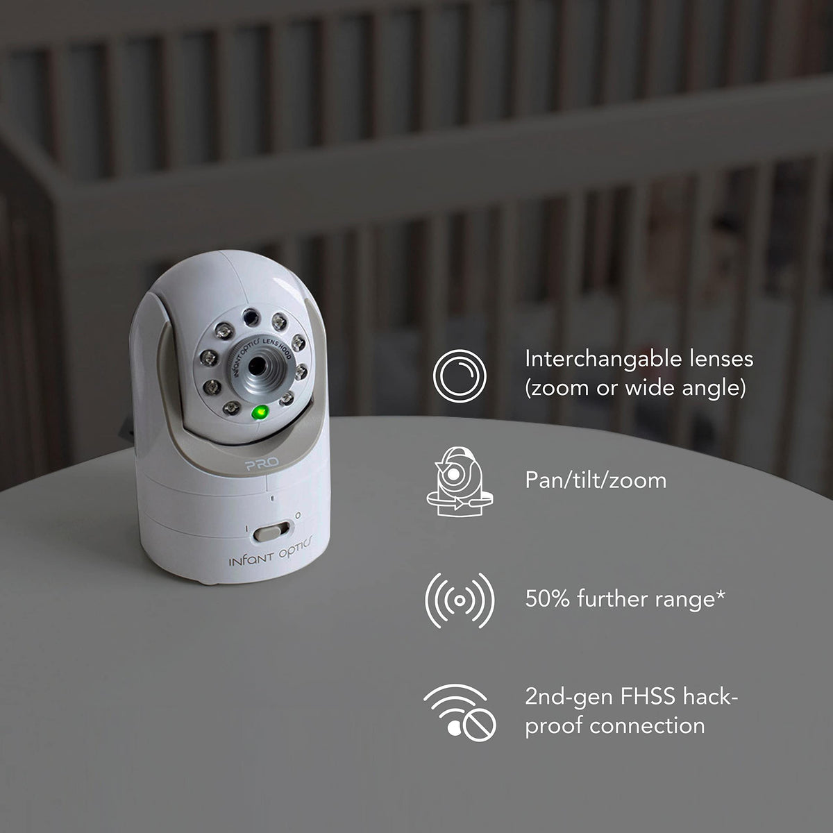Infant Optics DXR-8 PRO Add-on Camera (Not Compatible with DXR-8), White