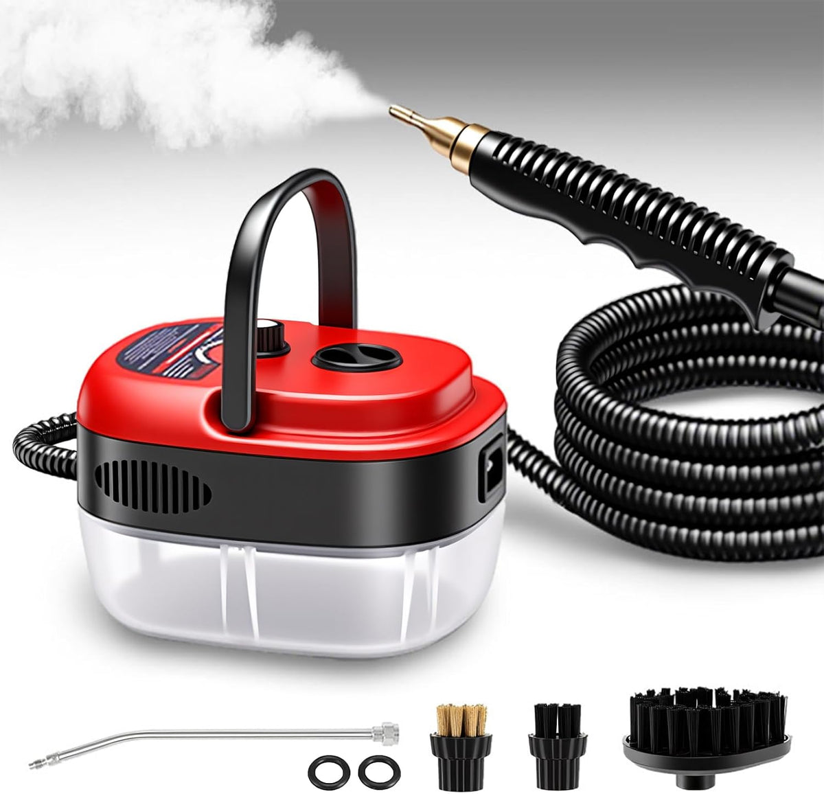 Handheld Steam Cleaner, 2500W Portable High Temp Bathroom Power Steamer Cleaning Machine High Pressure Steam Cleaner For Home Use Kitchen Grease Car Detailing