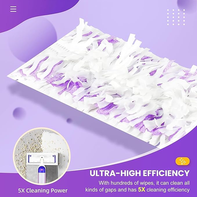 15 Pack Power Mop Refills Compatible with Swiffer PowerMop Multi-Surface Floor Mop and Swiffer PowerMop Wood Mop, Replacement Power Mop Pads