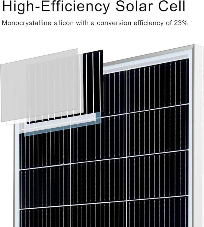 600 Watt 12Volt Solar Panel Kit 4X150W Monocrystalline Module 50A Charge Controller for RV, Boats, Trailer, Camper,Off-Grid System(600W Solar kit)