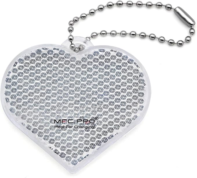 4Pcs Safety Reflector - Stylish Reflective Gear for Jackets, Bags, Purses, Backpacks, Strollers and Wheelchairs