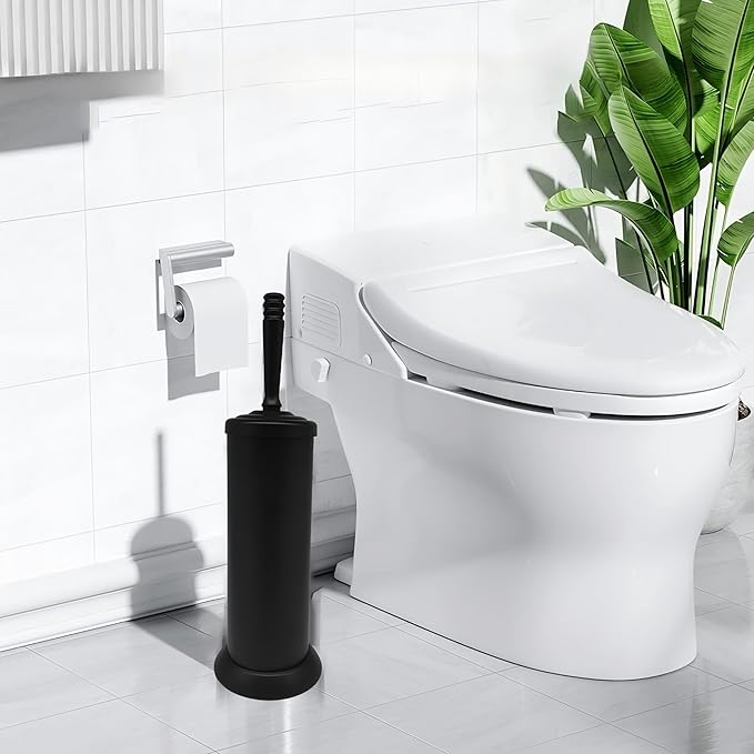 Matte BlackToilet Bowl Brush with Holder, Durable Bathroom Cleaning Tool, Modern Design for Easy Toilet Maintenance, Bathroom Cleaner Brush for Efficient Cleaning and Hygiene