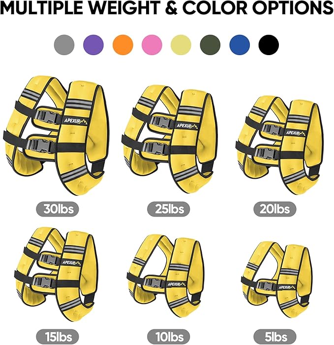 APEXUP Weighted Vest Men Women, Weight Vest for Women Workout Equipment for Strength Training Running