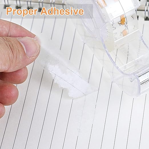 BOMEI PACK 12PACK Transparent Tape with Dispenser, Office Clear Tape Refill Rolls with Dispenser Bulk for DIY, Gift Wrapping, Repairing, Home and School, 3/4in x 1000in