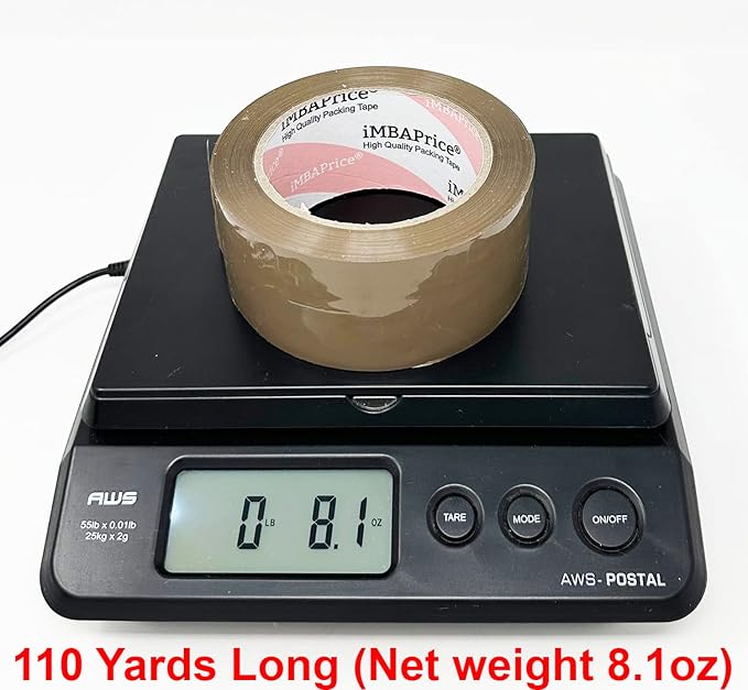 iMBAPrice - 2-inches x 110 Yards, Pack of 36 Tan/Brown Color Packing Shipping Storage Box Sealing Packaging Tape, Office & Storage
