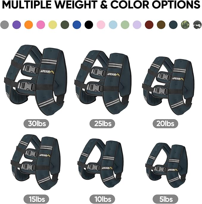 APEXUP Weighted Vest Men Women, Weight Vest for Women Workout Equipment for Strength Training Running