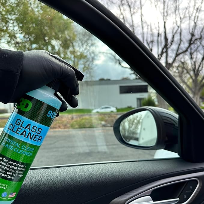 3D Glass Cleaner - Ready to Use, Tint Safe, Streak Free Glass Cleaner - 16oz.