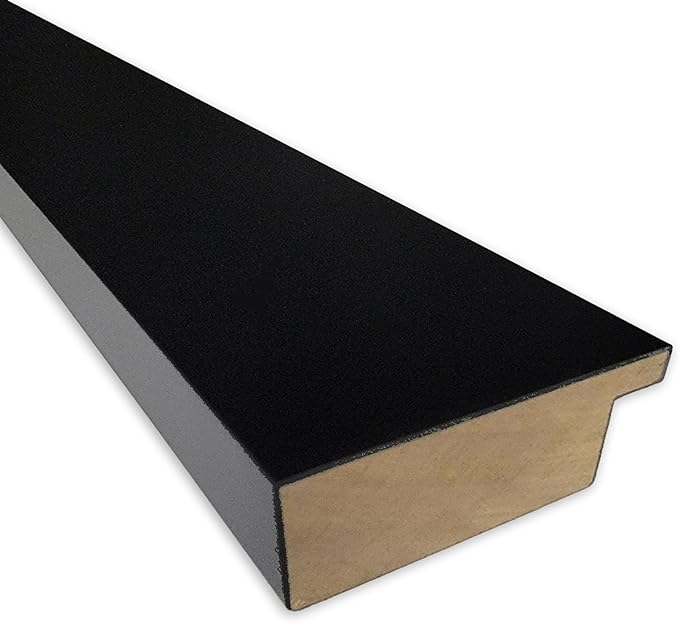 Amanti Art Natural Cork Board for Wall, 17x35 Vision Board with Black Wood Frame, Medium Corkboard Office Decor for Home Organization, Casual Corkboard Pinboard to Display Items for Home Organization
