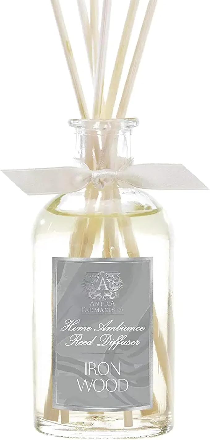 Antica Farmacista Home Ambiance Diffuser - Long-Lasting Reed Scent Diffuser - Luxury Room Freshener Gift - Ironwood, 3.4 fl oz