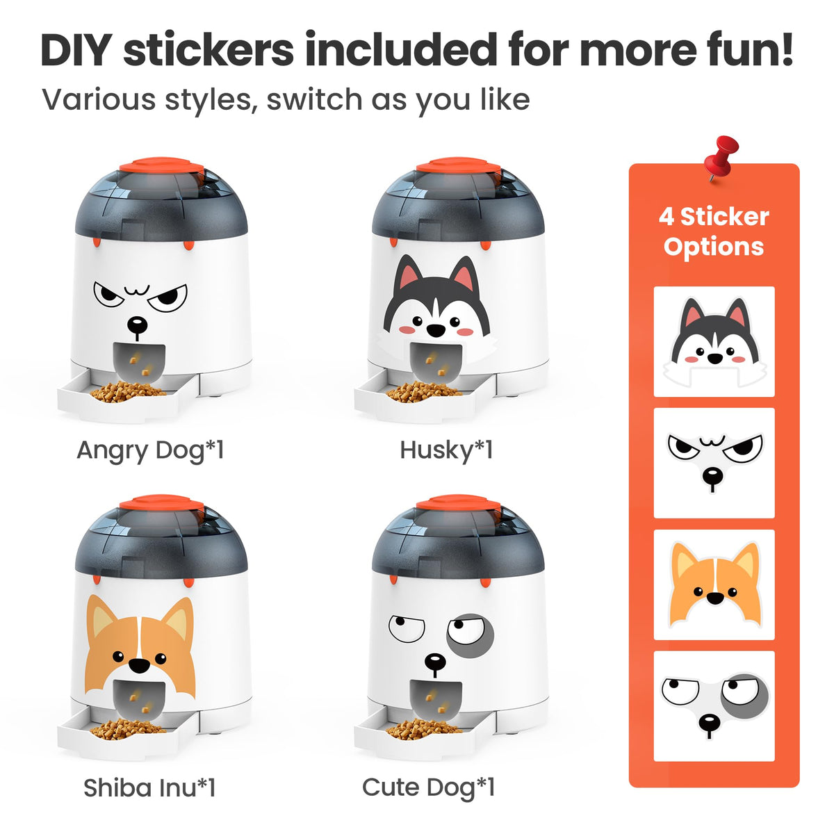 Potaroma Dog Puzzle Feeder Toy, Interactive IQ Training, Electronic Treat Dispenser, Automatic Rechargeable with Remote for Food Dispensing, All Breeds, 280ml Capacity