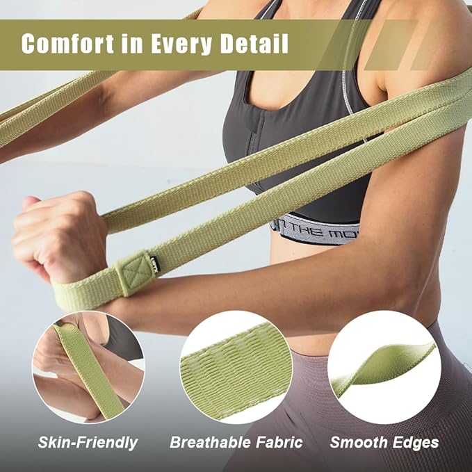 VRTX Fabric Resistance Bands for Men & Women | Long Exercise Band for Workout, Stretch, Yoga, Full Body Training | Soft Mesh Cloth, Non-Slip, High Durability Elastic Straps