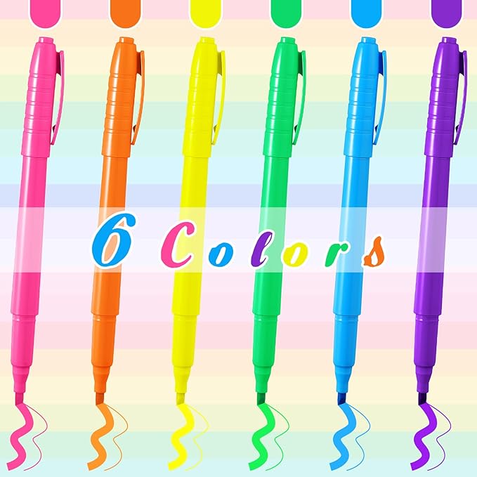 Seajan 120 Pack Highlighters Assorted Colors Highlighter Markers Chisel Tip Highlighter Pens Quick Drying Markers Bulk for Adults Home Office Supplies(Cute Colors)