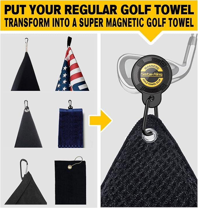 Magnetic Golf Clip and Magnetic Alignment Rods