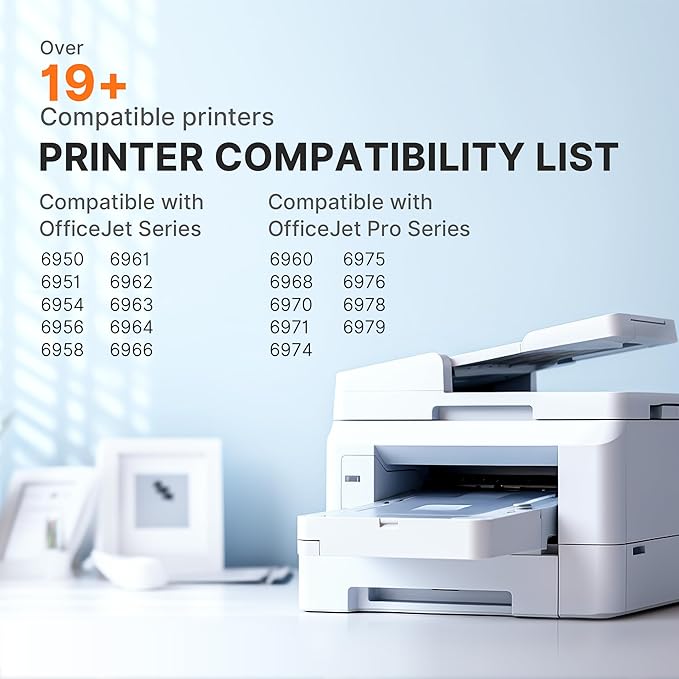 E-Z Ink Compatible 902 902XL Ink Cartridges for HP Printers Replacement for HP 902XL Ink Cartridges Combo Pack 4 Pack for Officejet Pro 6978 6968 6960 6970 Officejet 6951 6954 6956 6958 Printer