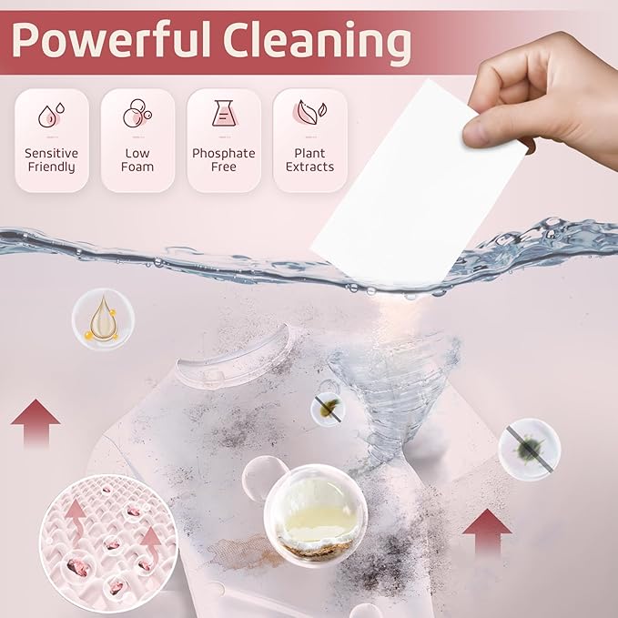 Poesie Laundry Detergent Sheets Floral Scent 160 Count College Dorm Essentials for Girls No Messy Liquid Powder Detergent Strips for Clothes Washing