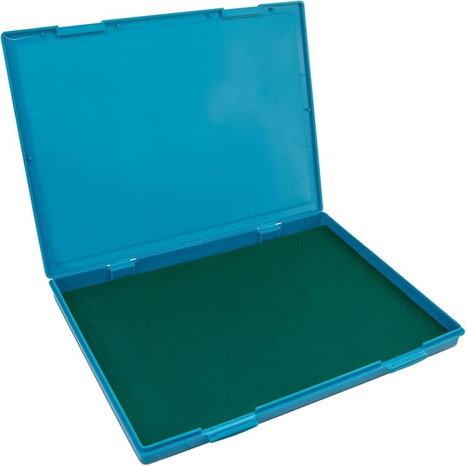 MaxMark Extra Large Green Ink Stamp Pad - 8.25" x 11.5" - Industrial Felt Pad - Green Color