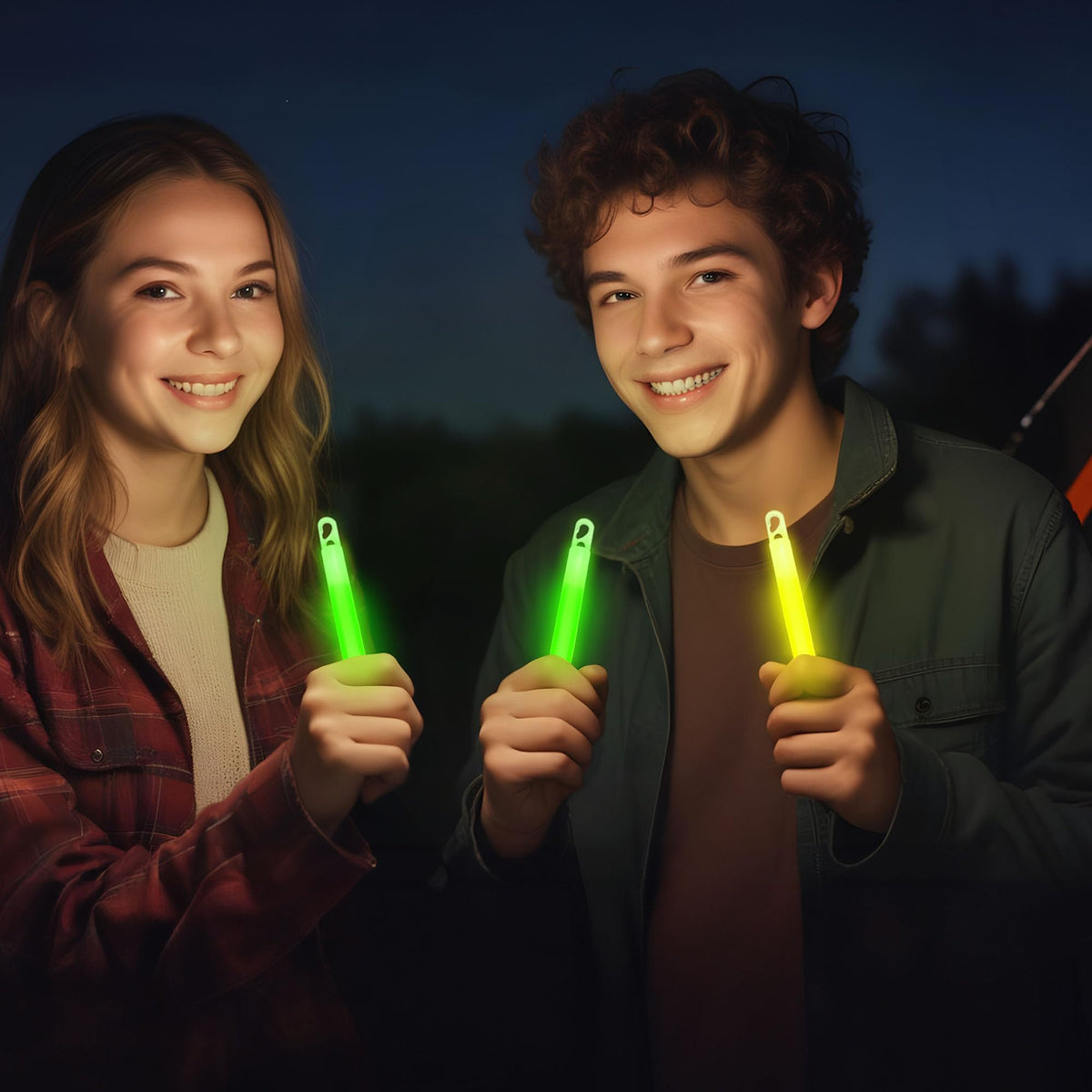 Glow Fever Emergency Safety Military Grade 6'' Lightsticks, Light Up Ultra Bright Glow Sticks with 12 Hours Duration. for Hiking Party Camping Blackouts Hurricane Shelter Survival Kit (Mixed, 30PCS)