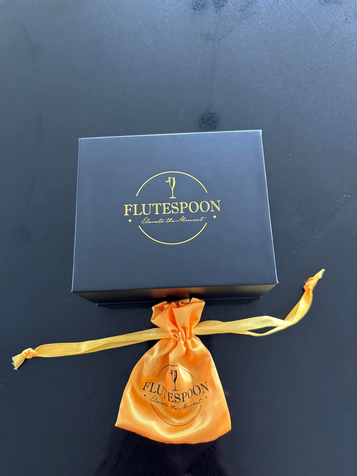FluteSpoon™ Gold Rim-Hanging Champagne Spoon (4 Pack)