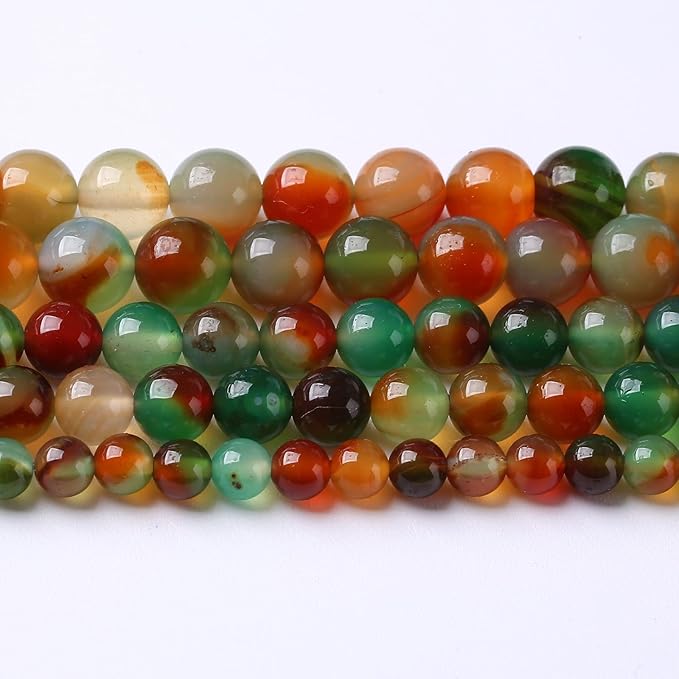 72PCS 10mm Natural Peacock Agates Beads for Jewelry Making Semi Precious Loose Gemstones Beads DIY Bracelet Necklace 2 Strand 32"