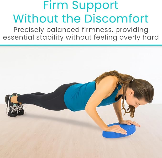 Vive Oval Balance Pad - Wobble Cushion For Physical Therapy And Rehabilitation Equipment - Soft Stability Trainer Foam For Workouts, Yoga, Core Strength And Pilates - Device For Women, Men And Kids