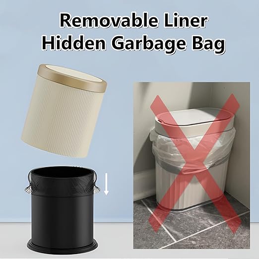 URALFA 3.7 Gallon Automatic Motion Sensor Bathroom Trash Can with Lid, 14 Liter Touchless Trash Bin, Smart Dog Proof Garbage Can, Small Waste Basket for Toilet, Office, Bedroom (Green)