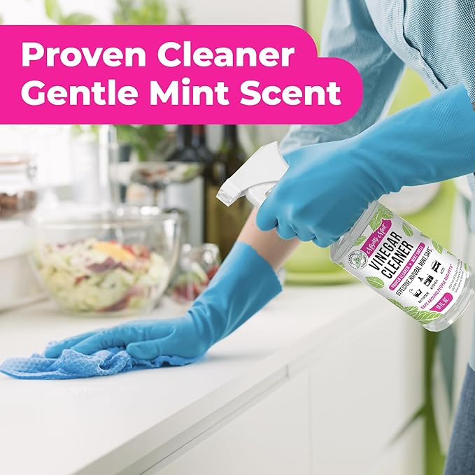 Mighty Mint Vinegar Cleaner, All-Purpose Spray, Spearmint Scent, 16oz (Pack of 2)