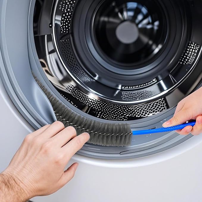 Refrigerator Coil Cleaning Brush，Sewer Set Brush Clog Remover,for Toilet, Kitchen Sink, Sewer, Bathroom Bathtub Hair Clogging Cleaning Tool，Long Drain Brush