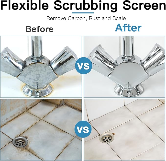 Toilet Cleaner Hard Water, 2024 Newly Upgraded Toilet Cleaning Screens Hard Water Remove Pads for Stain Calcium Deposits Scrubber(30PCS)