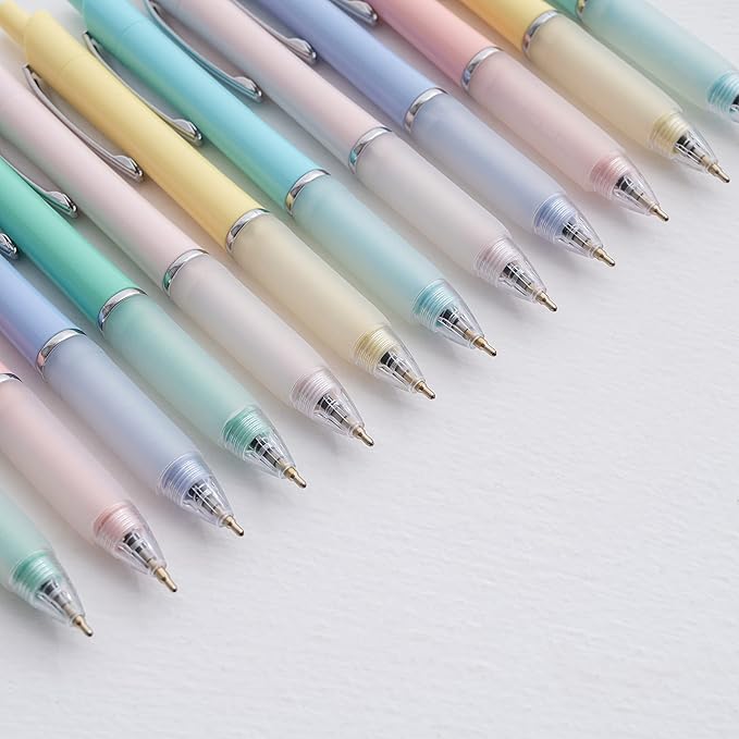 Ball Point Pen Black Ink Ballpoint Pens with Super Soft Grip Medium Point 1.0mm Office Pens (12 pack)