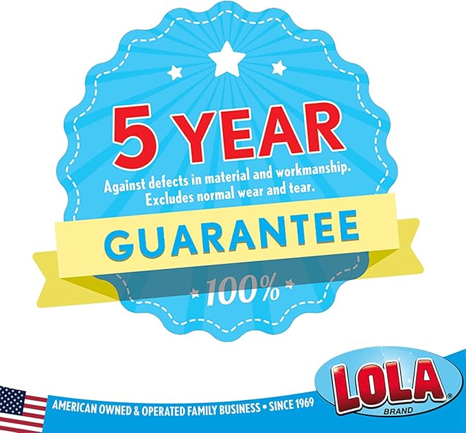 LOLA Classic Toilet Brush w/Under-The-Rim Scrubber, 6 Pack, Deep Cleans The Entire Toilet Bowl, Non-Slip Handle w/Rubber Comfort Grip